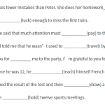 中考词形变化练习（500题）