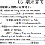 2025八下+小白卷+期末专项复习U6-U10