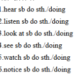 非谓语动词乱序版默写